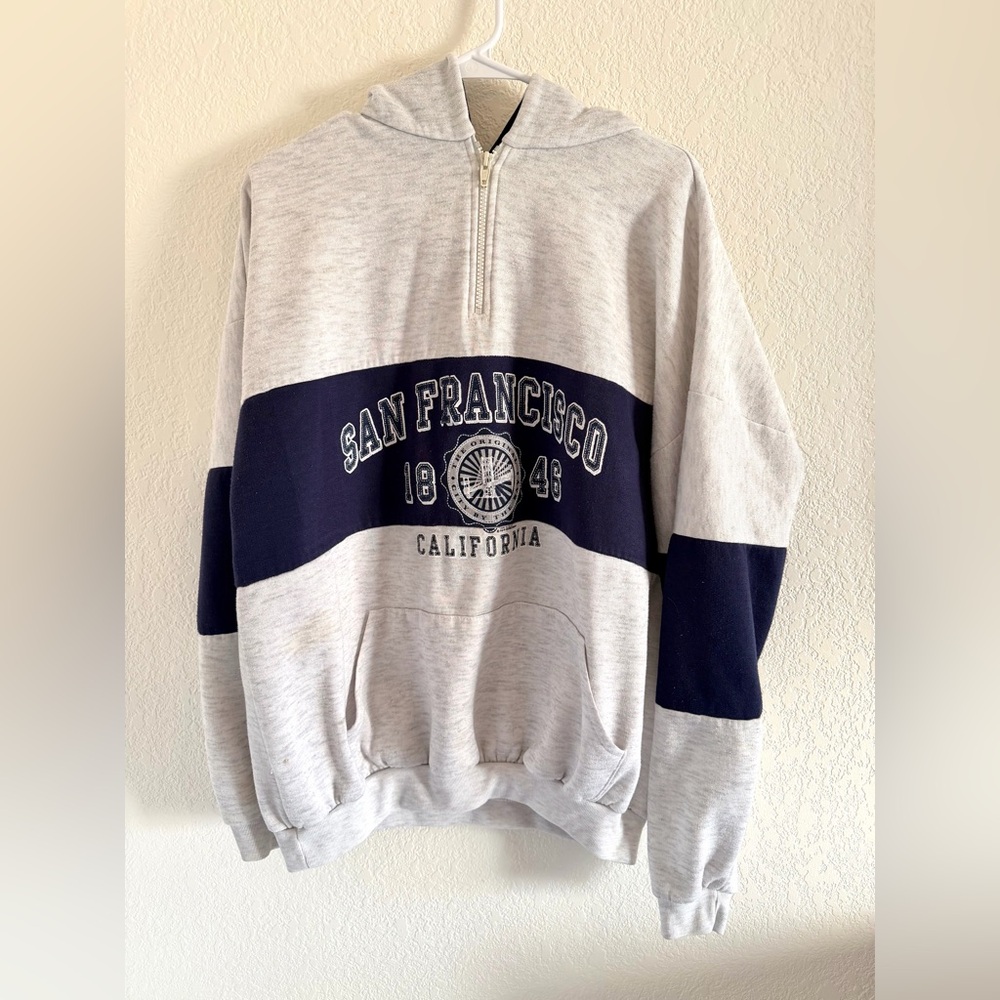 Vintage San Francisco Quarter Zip Hoodie